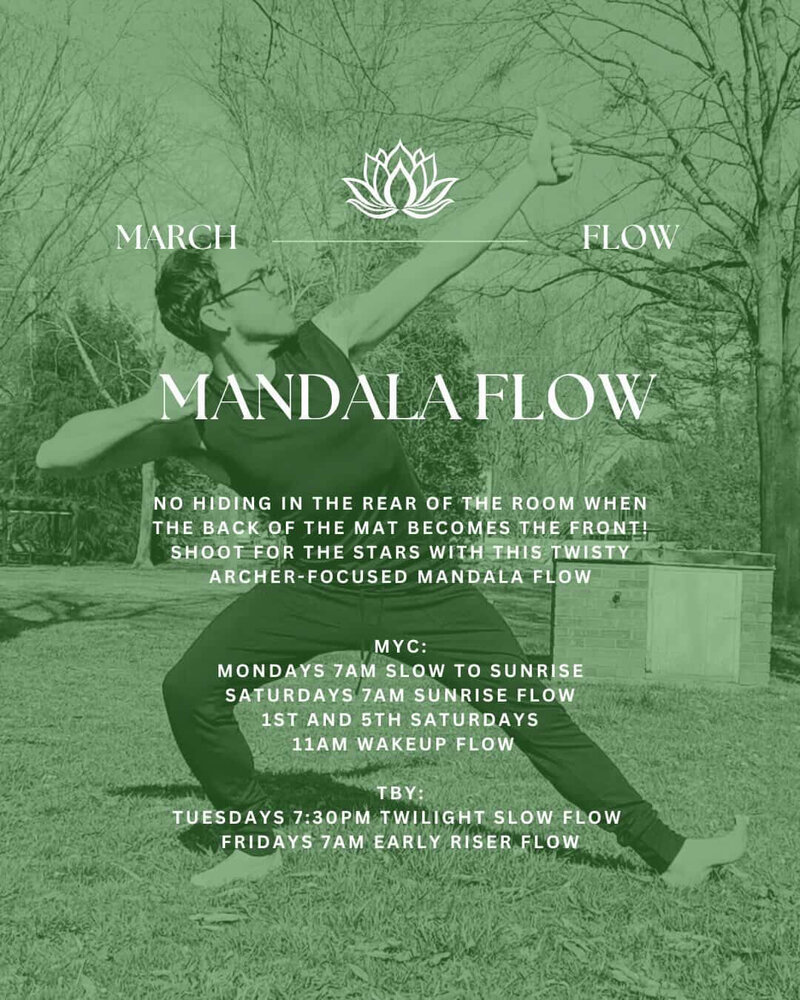 March Flow: Mandala Flow flyer